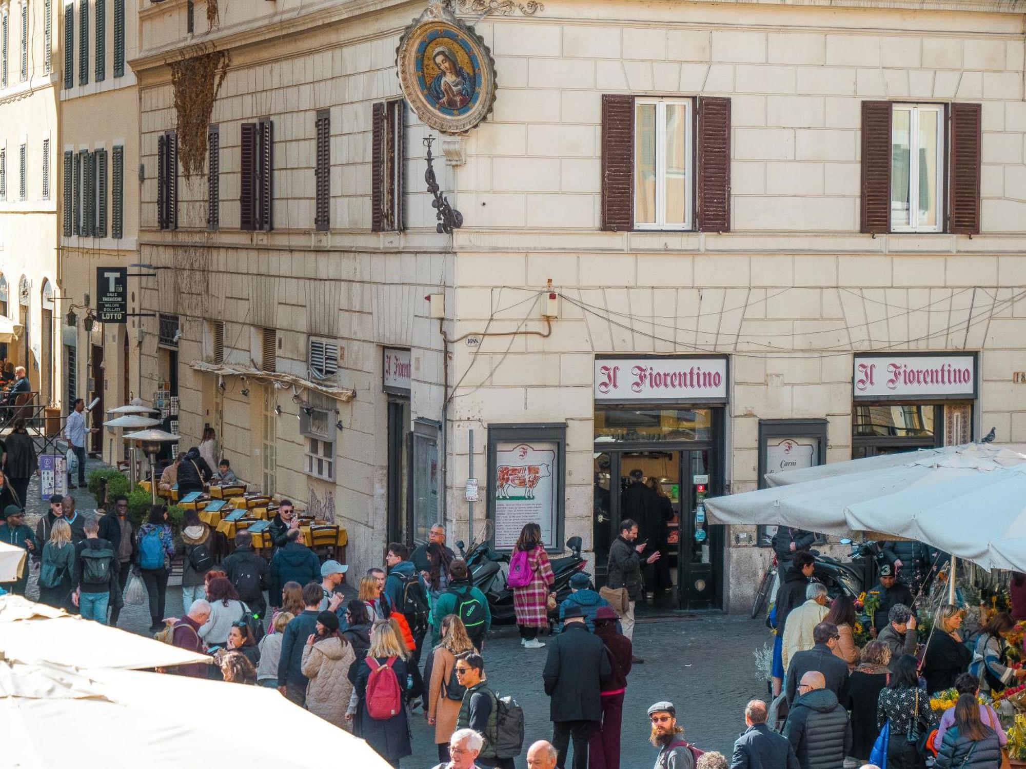 View On Campo De Fiori Irex Apartment Rome Buitenkant foto