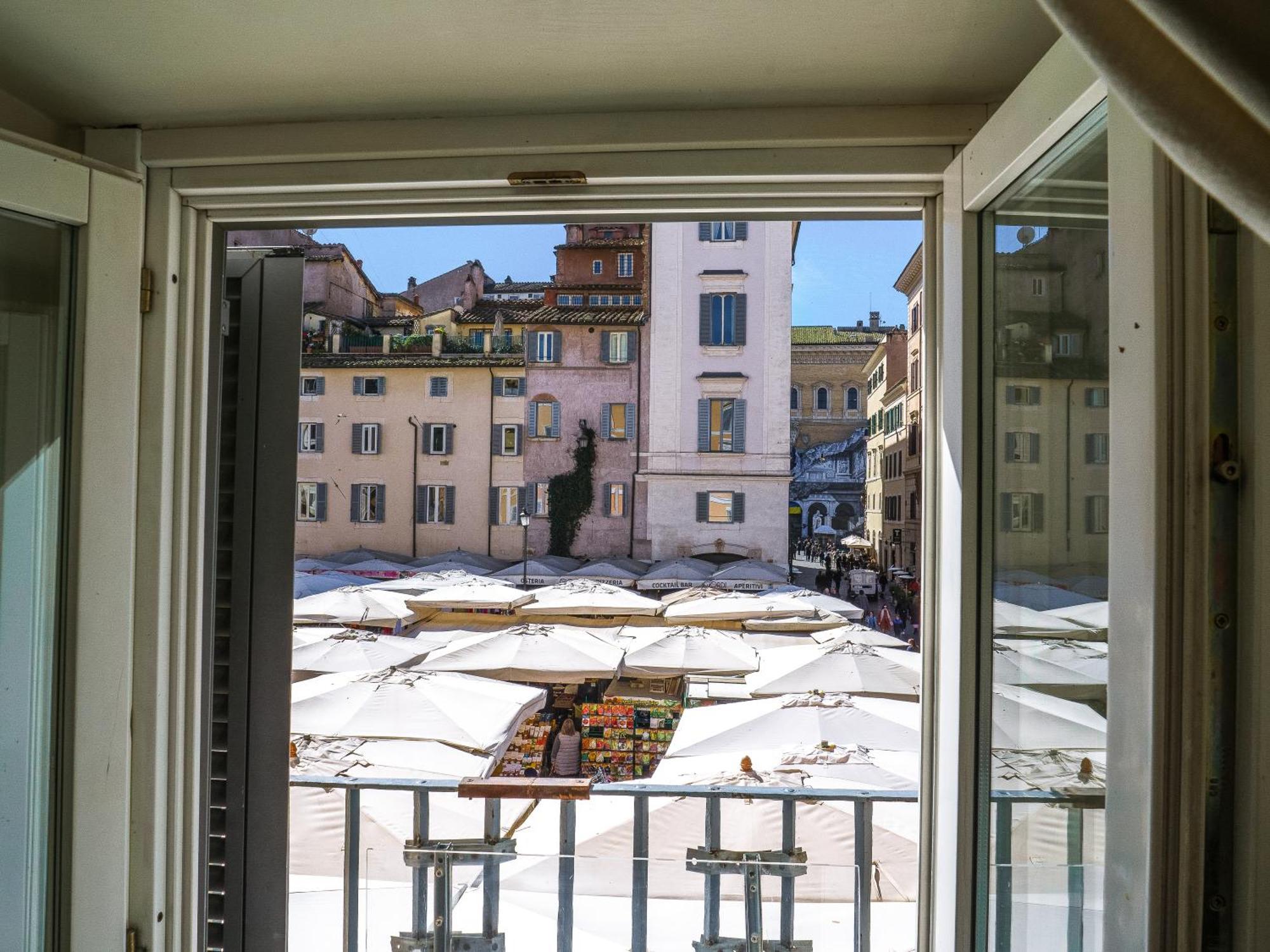 View On Campo De Fiori Irex Apartment Rome Buitenkant foto